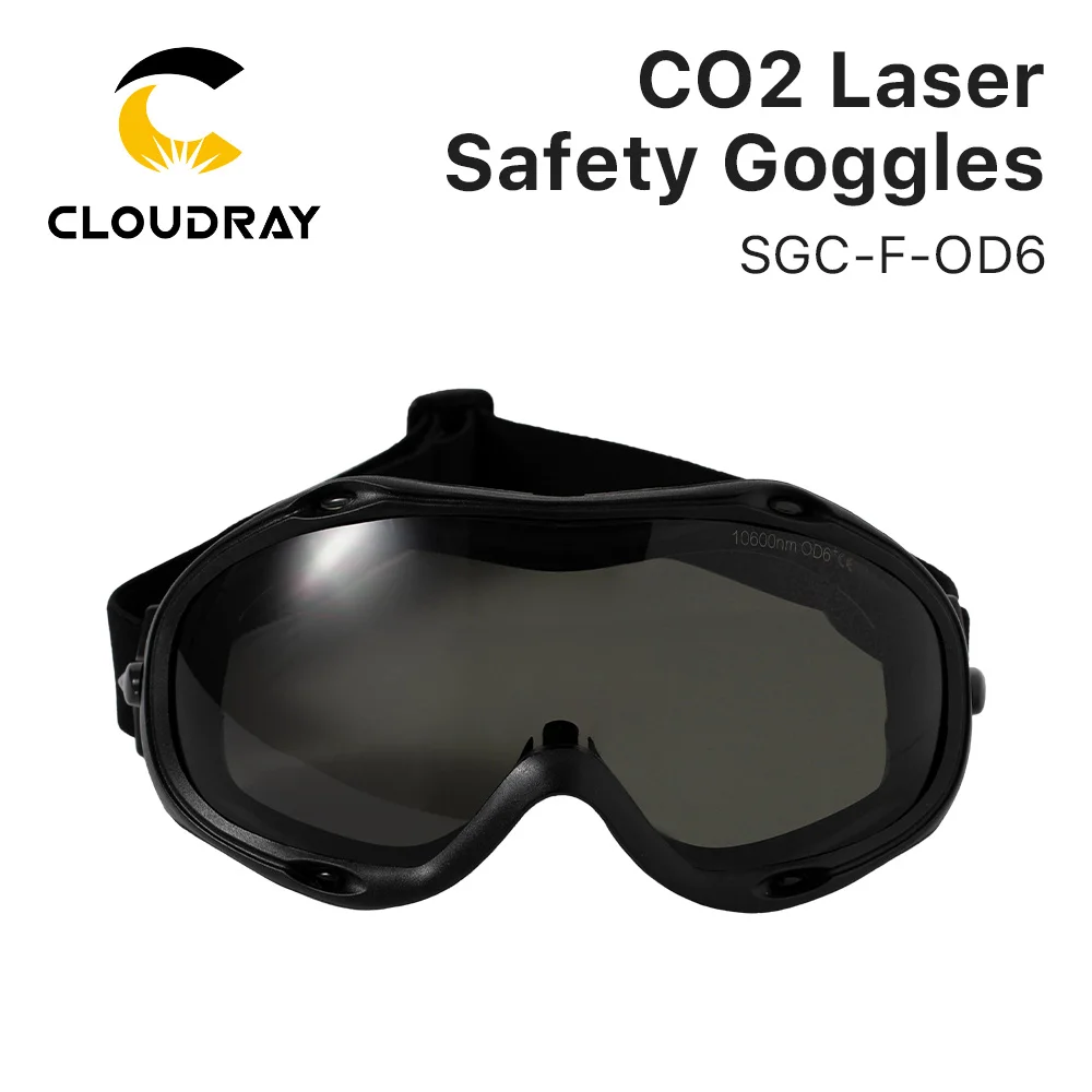 Cloudray od6 10,6 um CO2-Laser-Schutzbrille Stil f 10600nm Schutzbrille Schutzbrille für CO2-Maschine