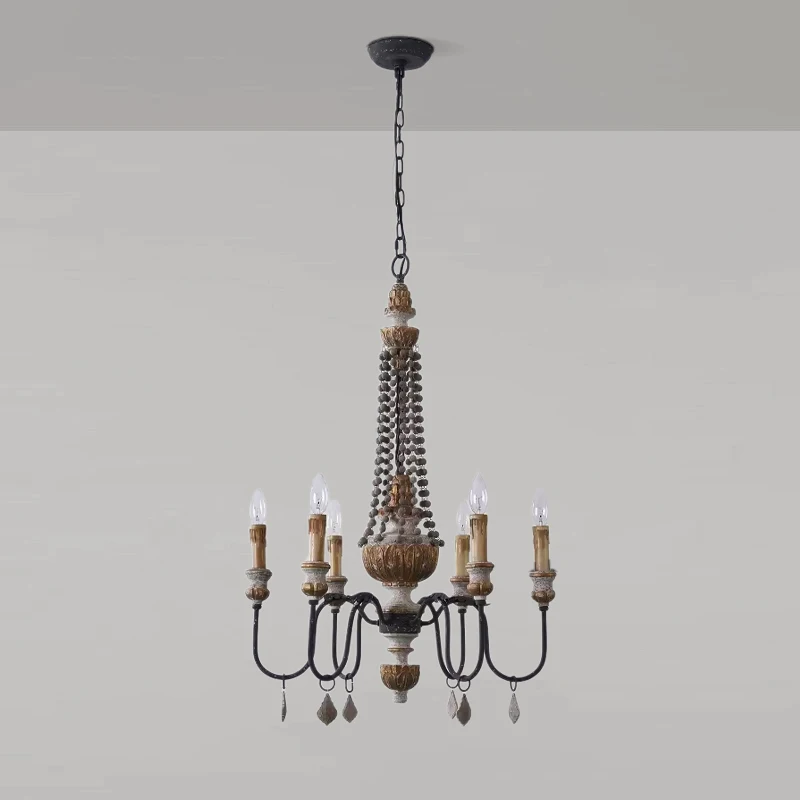 

Винтажная люстра в американском стиле, французский ресторан из цельного дерева, гостиная в скандинавском стиле, спальня, кабинет, проживание в семье, кре