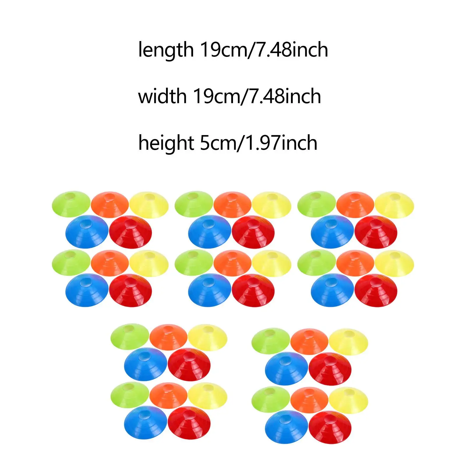 50x конусы для ловкости, футбольный тренировочный двор, детский тренер, гибкий спортивный газон, аксессуары для тренировок на открытом воздухе, полевой маркер