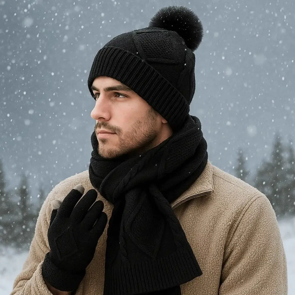 fashion-elastic-scarf-and-hat-set-touch-screen-soft-cold-proof-gloves-thickened-warm-pullover-cap-men