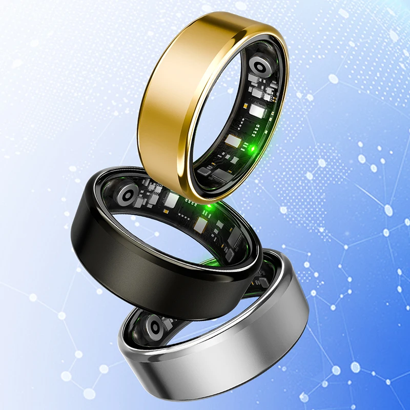 

Luxuray Fashion Smart Ring R100 с мониторингом сердечного ритма, кислорода в крови, кровяного давления, температуры тела, сна, занятий спортом