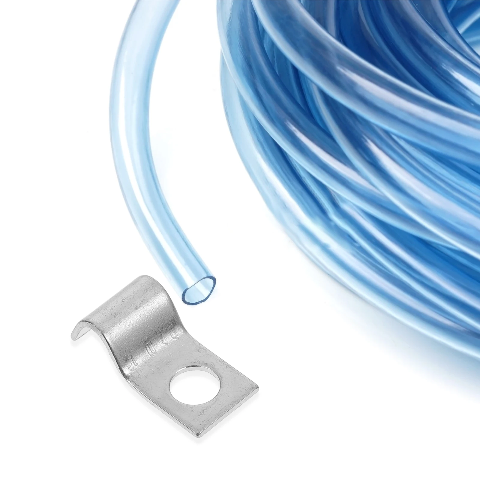 

100pcs Water Pipe Card Durable Iron Galvanized Single Edge Clip Wire Cable Management Outdoor Hook Fence Support