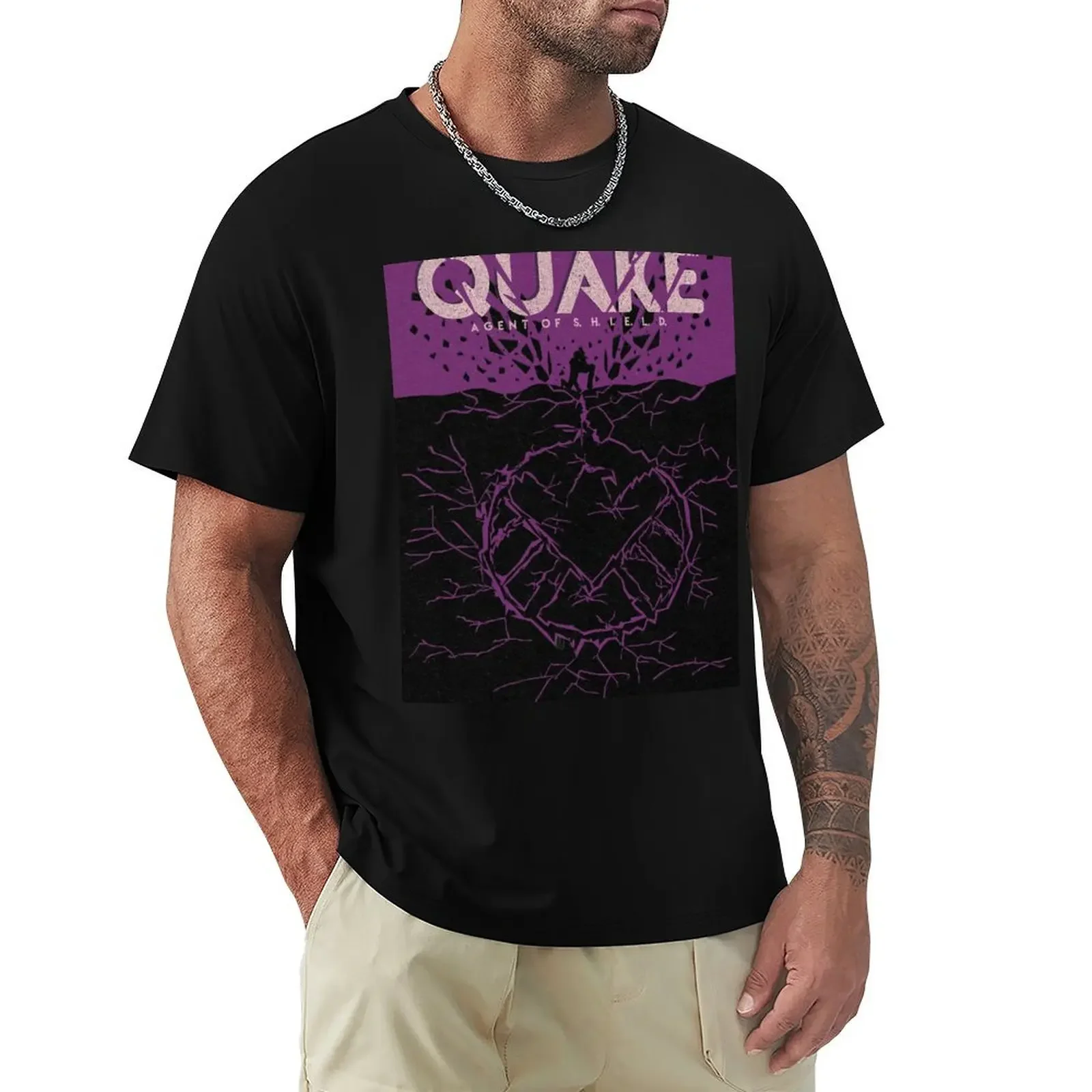 

Quake T-Shirt heavyweights for a boy new edition hippie clothes men workout shirt