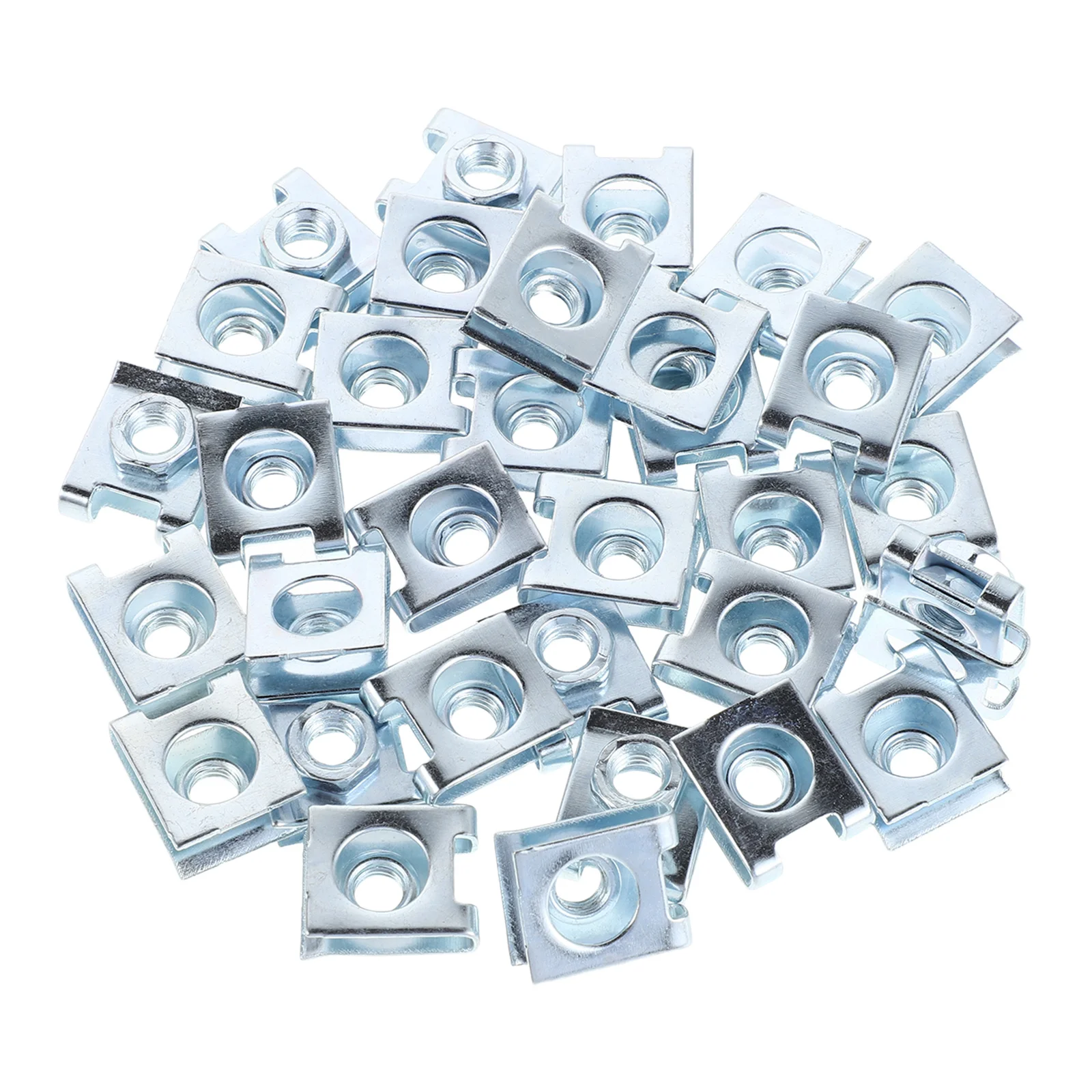 

100pcs License Plate Fixing Clips Nuts Universal Metal Mounting Hardware For Car Tag Frame Bracket Fast Installation Screws Kit