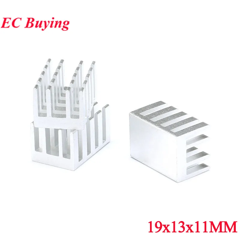 10 шт./1 шт. 19X13X11 мм радиатор радиатора охлаждения ребра охладитель алюминиевый радиатор для транзистора печатной платы PBC микросхемы светодиода 19*13*11 мм