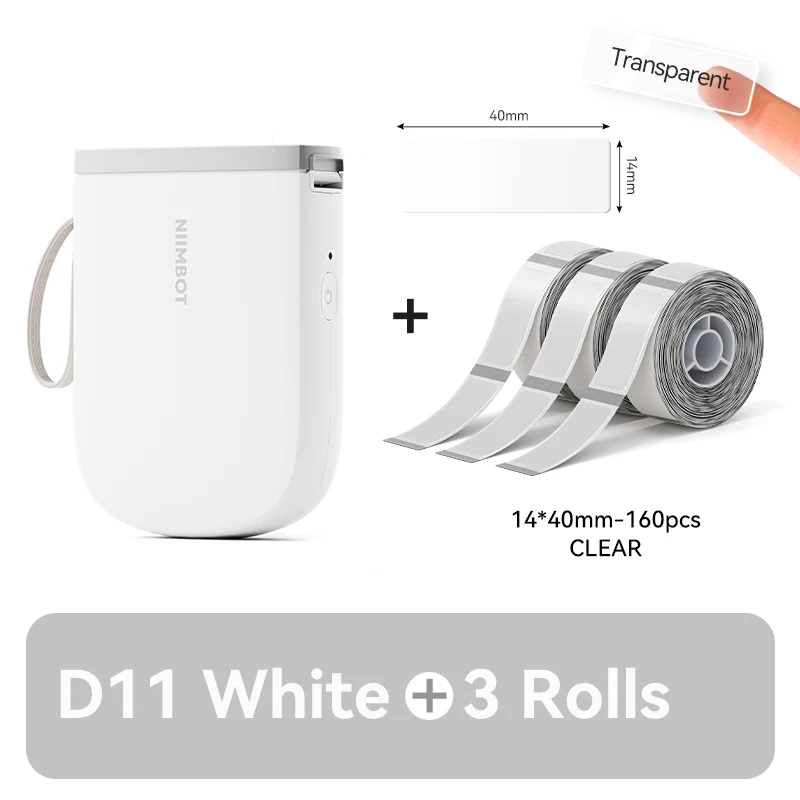 NIIMBOT D11 Nieuwe Versie Labelprinter Mini Draagbare 300 DPI Bluetooth Draadloze Label Maker Naamplaatje Keuken Sticker PrintingMaker