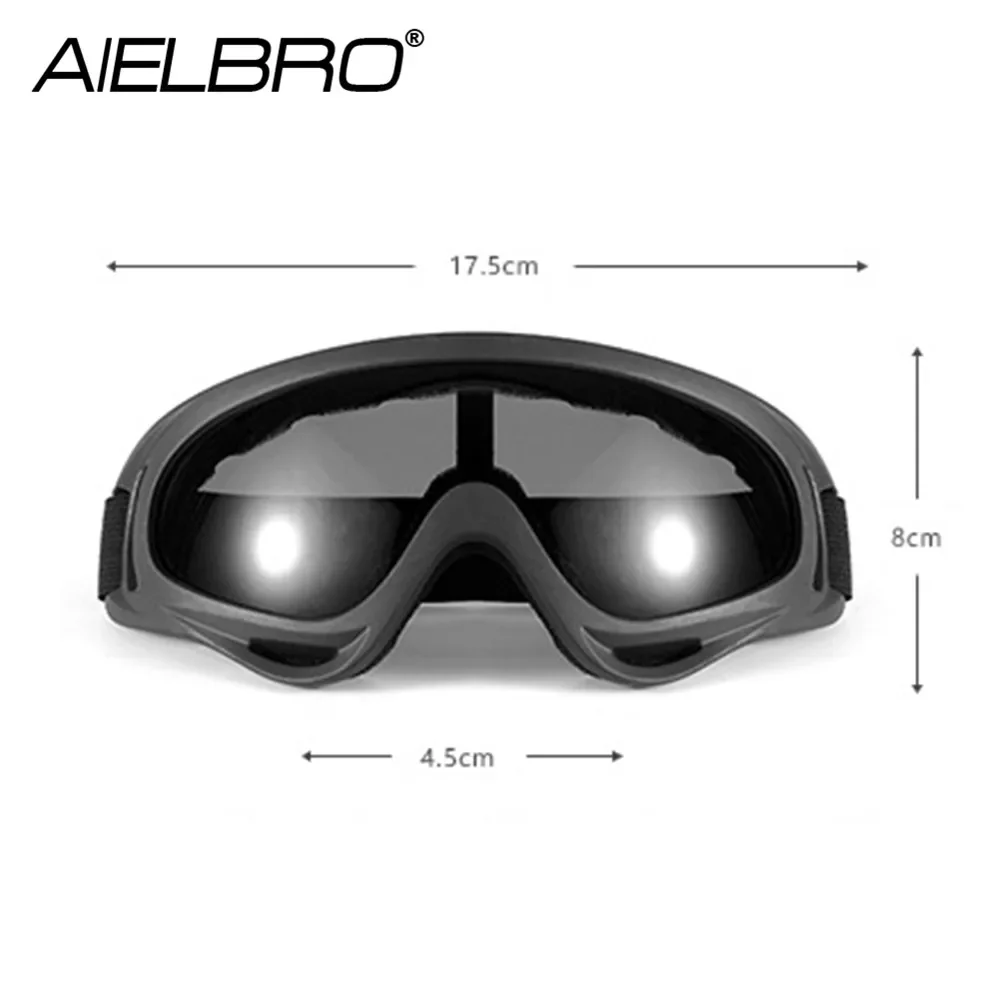 AIELBRO-Máscara de esquí a prueba de viento para invierno, gafas deportivas para nieve, esquí, UV400