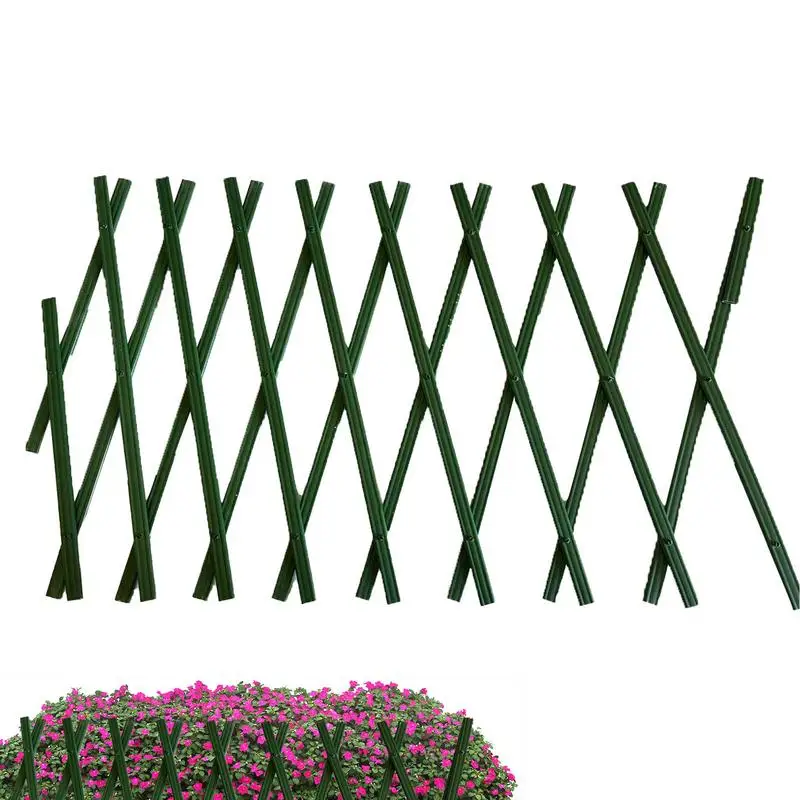 

PVC Expandable Garden Trellis PVC Expanding Lattice Fence Expanding Plastics Plant Supports Panels For Climbing Plants Vine Ivy