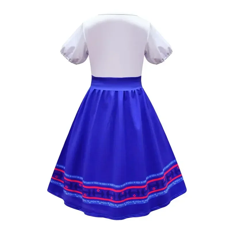 2022 nuove ragazze di estate Encanto Luisa mirasel sorella vestito cosplay elegante vacanza per bambini festa di compleanno costume cosplay abbigliamento