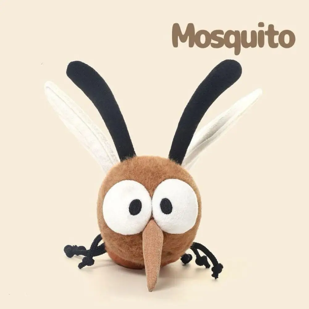 Funny Mosquito Plush Bag Pendant Weird Stuffed Animal Toy For Girls Soft Pillow Mosquito Insect Plush Toy Unique Birthday Gifts