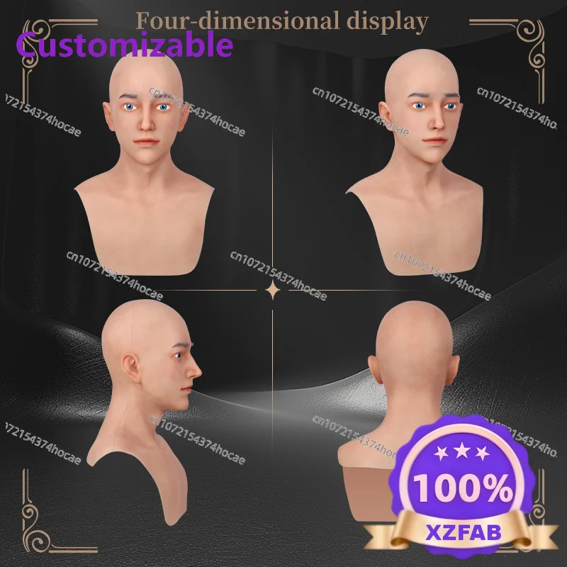 Factory Direct 2026 Top Ultima proprietà copricapo da uomo calvo a testa intera Cappuccio in silicone cosplay