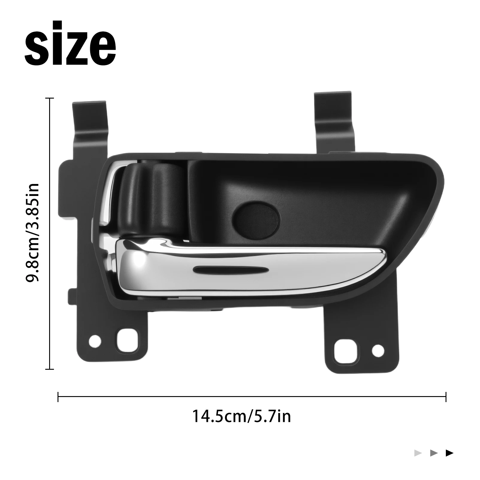 SU003-0l565 مقبض الباب الداخلي الأيسر من الكروم الأسود لسيارة Toyota 86/Scion FR-S/Subaru BRZ 13-20 Legacy/Outback 10-19 Forester 09-18