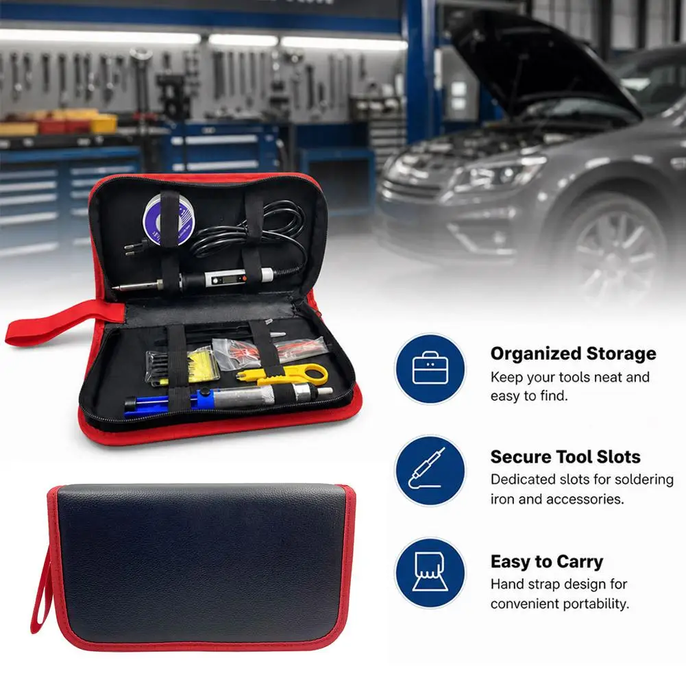 Multifunction Repair Tool Bag Electric Tools Soldering Iron Pouch Case Portable Storage Bag Hardware Screws Nails Organizer Bag