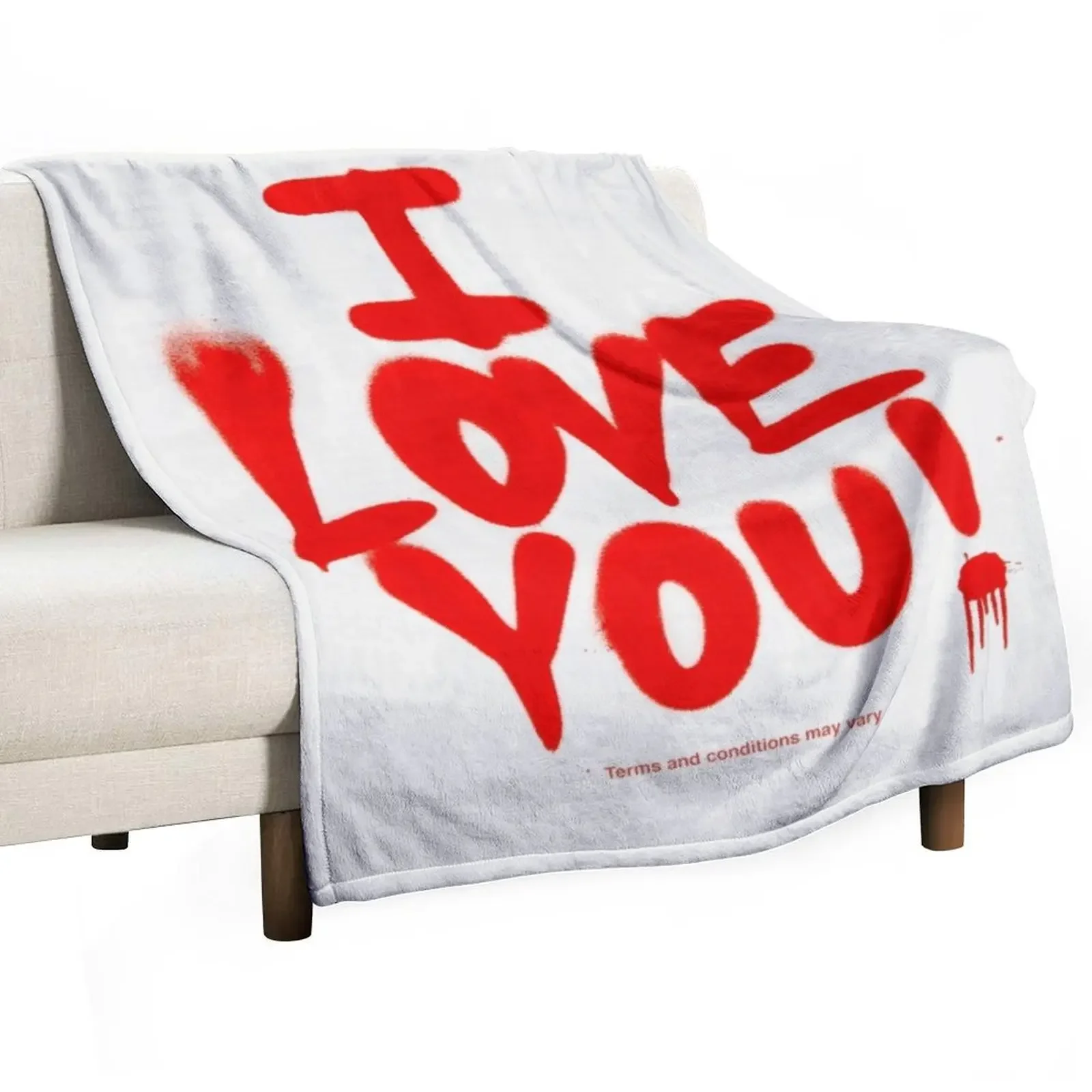 I love You - Terms And Conditions May Vary Throw Blanket Moving Beautifuls Thermal Blankets