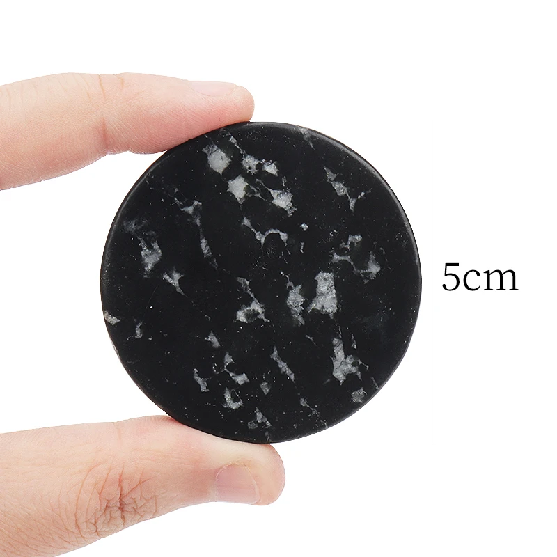 1Pcs Eyelash Glue Adhesive Pallet Grafting Gasket Round Pallet Jade Stone Eyelash Extension Glue Pallet Holder Pad Makeup Tool