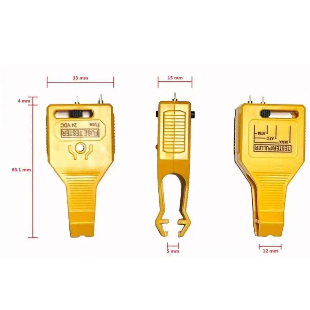 New Universal Car Fuse Tester Puller Easy to Use Plastic Auto Checker with LED Indicator Light Removal Tool for Car Fuse