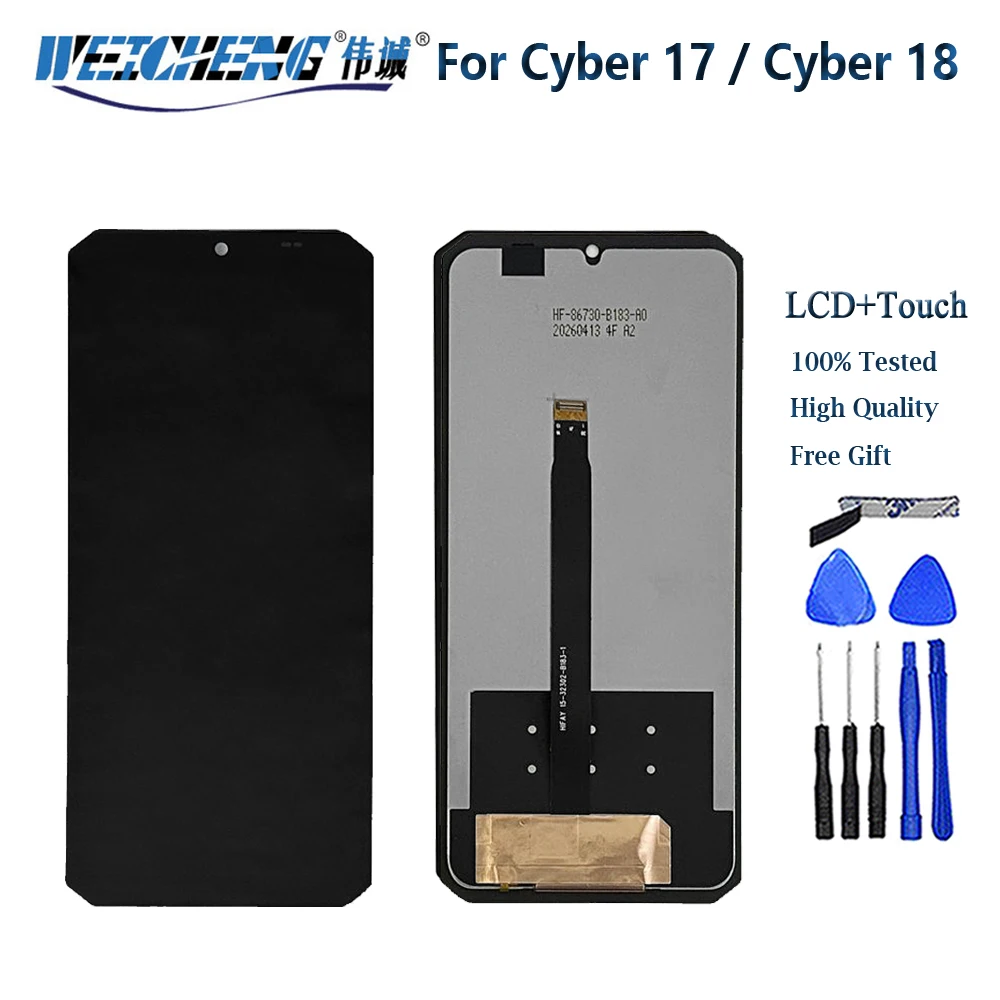 For Hotwav Cyber 17 LCD Display+Touch Screen Display Glass Panel Replacement For Hotwav Cyber17 Cyber 18 LCD Screen Repair Parts