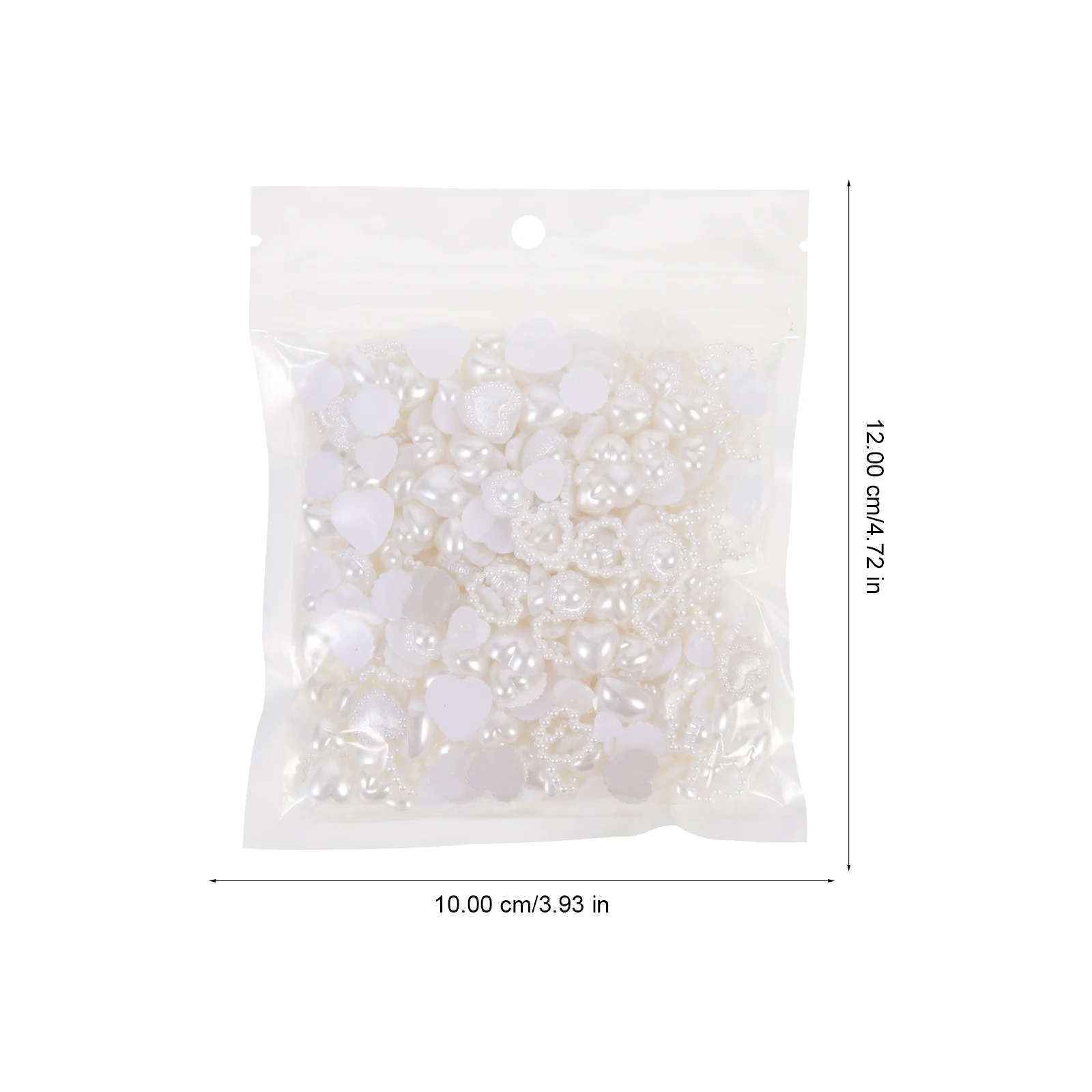 

1Pack Nail Ornament Heart Pearl DIY Charms ABS Material Manicure Decor Small Size Women Nail Art Party Manicure Decors