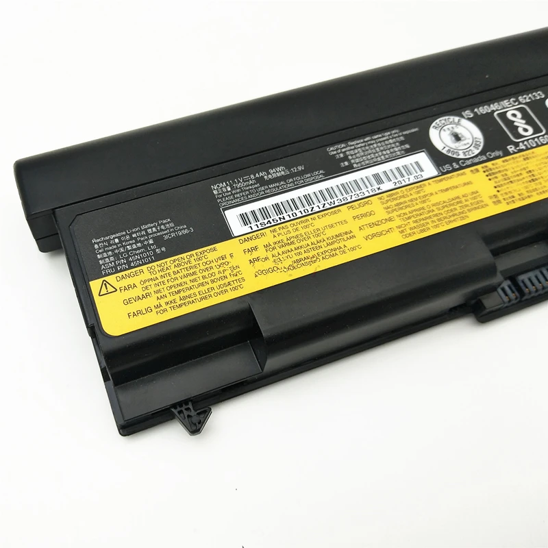 CSMHY New 11.1V 94Wh Laptop Battery 45N1007 45N1011 For Lenovo ThinkPad T420i T420 T430 T530 W510 W520 L430 L530 W530 W530I E420