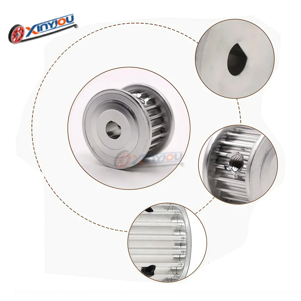 HTD5M12/14/15/16/18 بكرة توقيت الأسنان AF نوع D-hole تتحمل 5*4.5 6*5.5 8*7 8*7.5 10*9 مللي متر درجة الأسنان 5 مللي متر width15/20 مللي متر #5