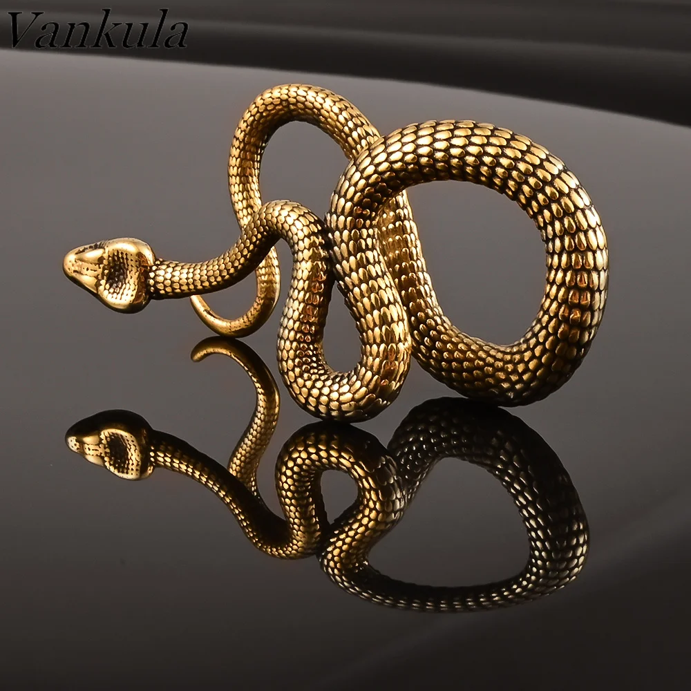 Vankula 2pc Snake Dangle Ear Weights for Stretched Ears Gauges Ear Plugs Body Piercing Tunnels 316 Stainless Steel Body Jewelry