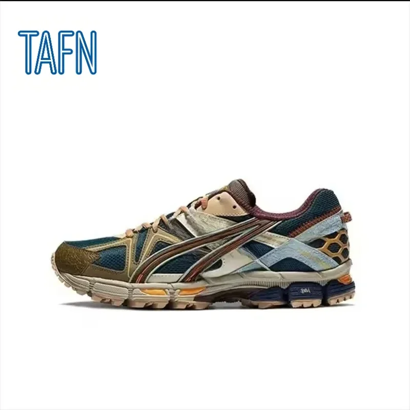 Chaussures de running unisexe à structure renforcée, maille respirante, amorti multi-blocs pour entraînement sportif, loisirs urbains et marche quotidienne
