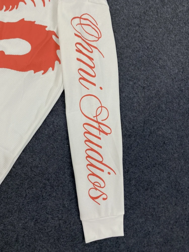 Y2k inspirado oversized manga longa t camisa retro paleta de cores elegante ins moda moletom estético na moda casual wear