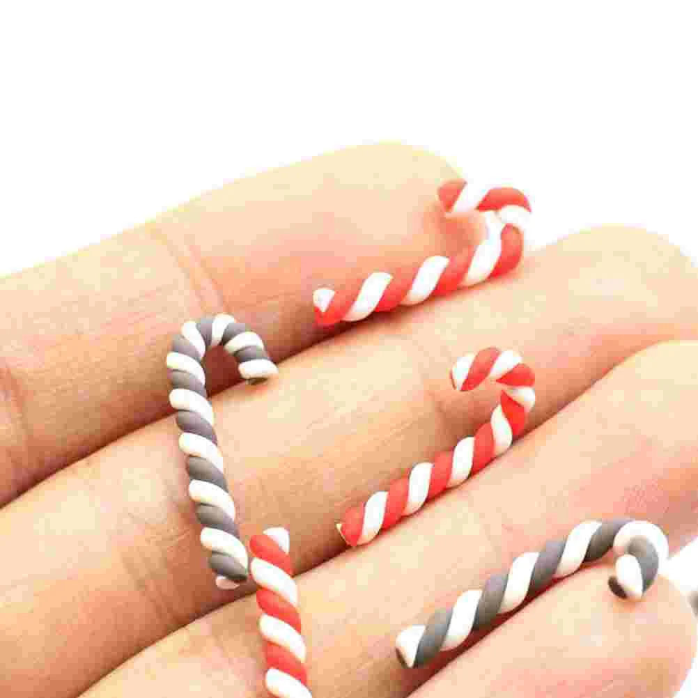 Peppermint Candy Cane Christmas Decorations Xmas Ornament Embellishment Clay Dough