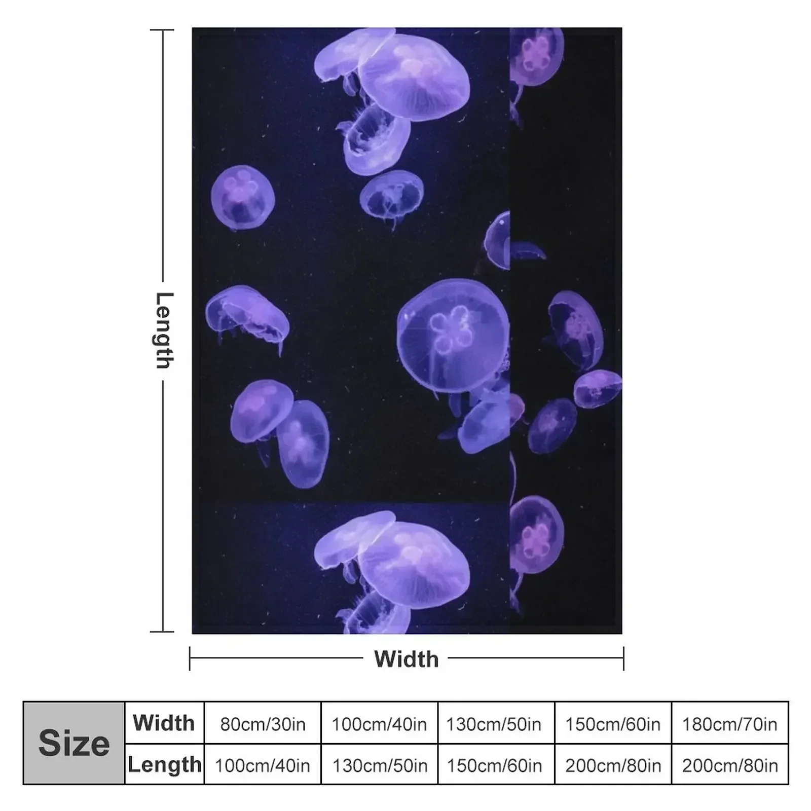 Jelly fish delight Throw Blanket Furry Softest Comforter sofa bed Blankets