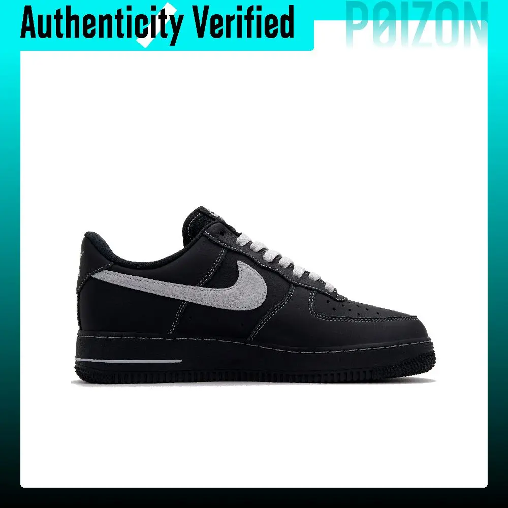Nike Air Force 1 Dark Khaki Navy Low top Skateboard Shoes Unisex Black CW2288-001(Team1509-)