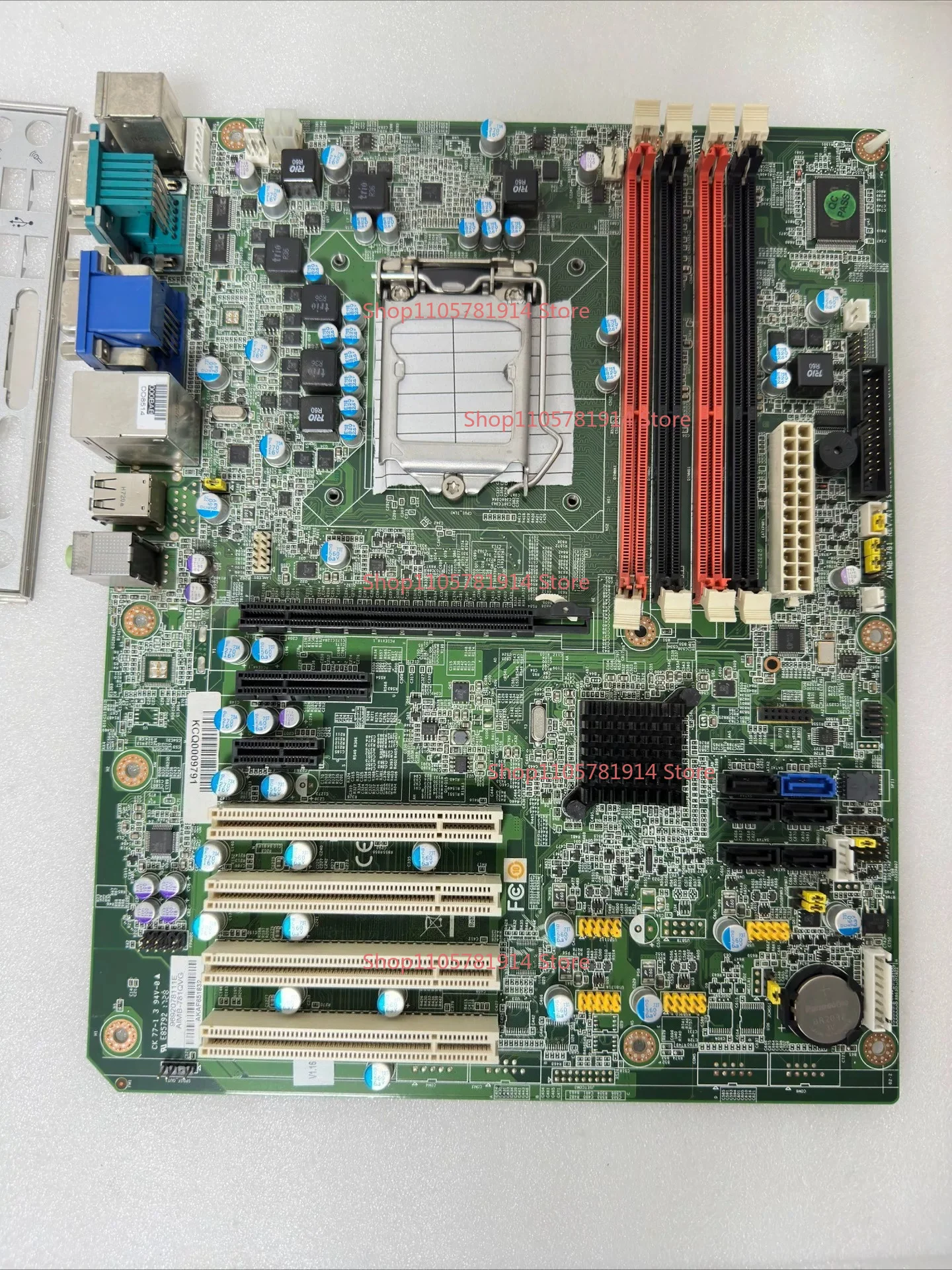 For Advantech AIMB 781QVG Single Network Port Industrial Control Main Board REV. A1 with Baffle