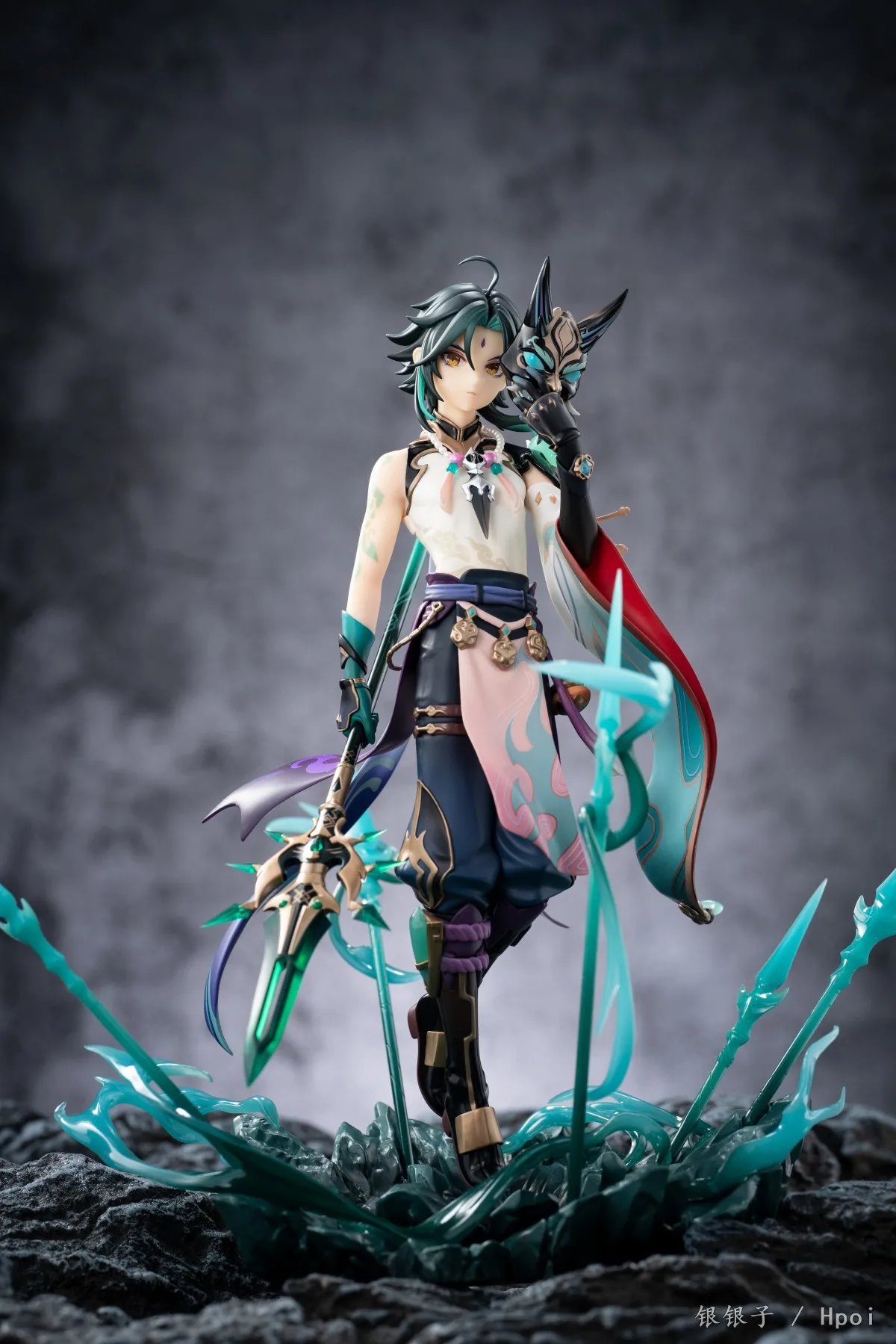 Juego de Anime Genshin Impact Xiao de 18CM, figura de pie, postura fresca, modelo de Anime, juguetes, colección de regalos, adornos de decoración de PVC