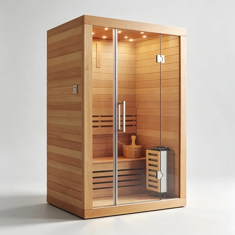 FOODLINE Sauna Indoor Far Infrared Sauna Room For Home Relaxation Stress Relief Wooden Spa Sauna Cabin