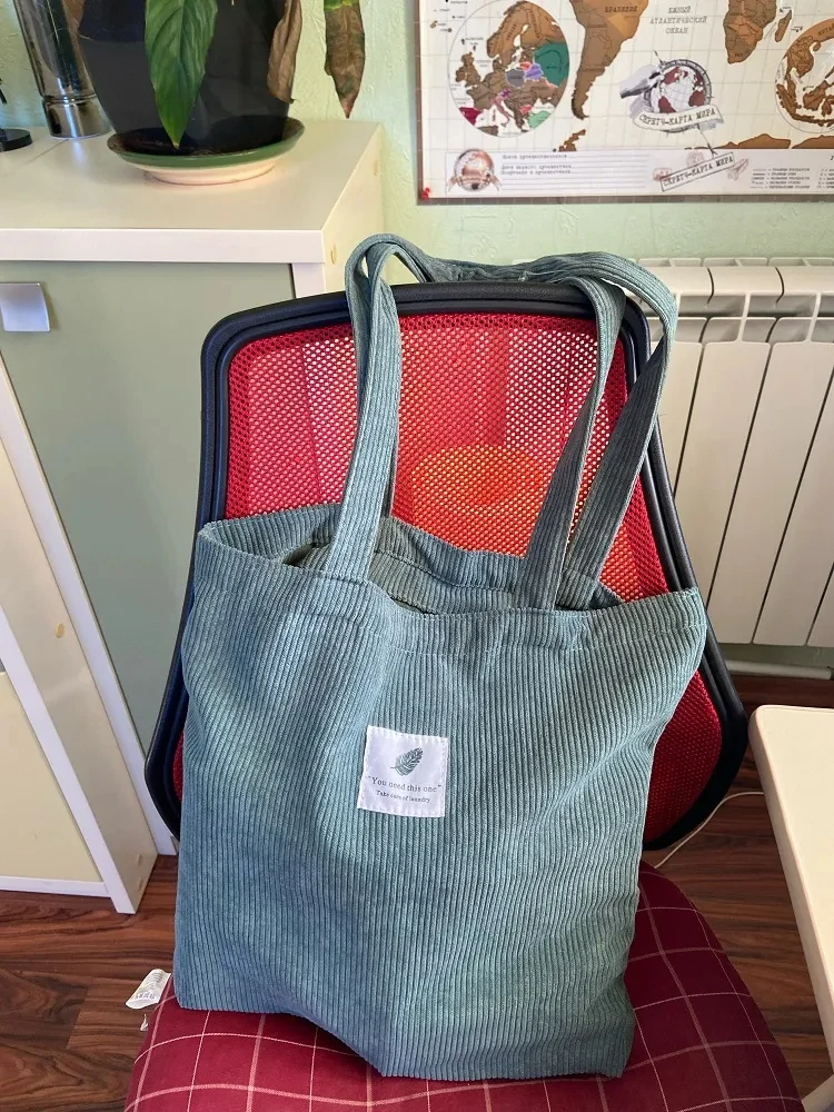 JIOMAY 2025 Damen Cord-Shopper-Tasche Stilvolle Tragetasche - Langlebige Casual Große Einkaufstasche mit Hoher Kapazität Perfekt für den Täglichen Gebrauch – Detail 35