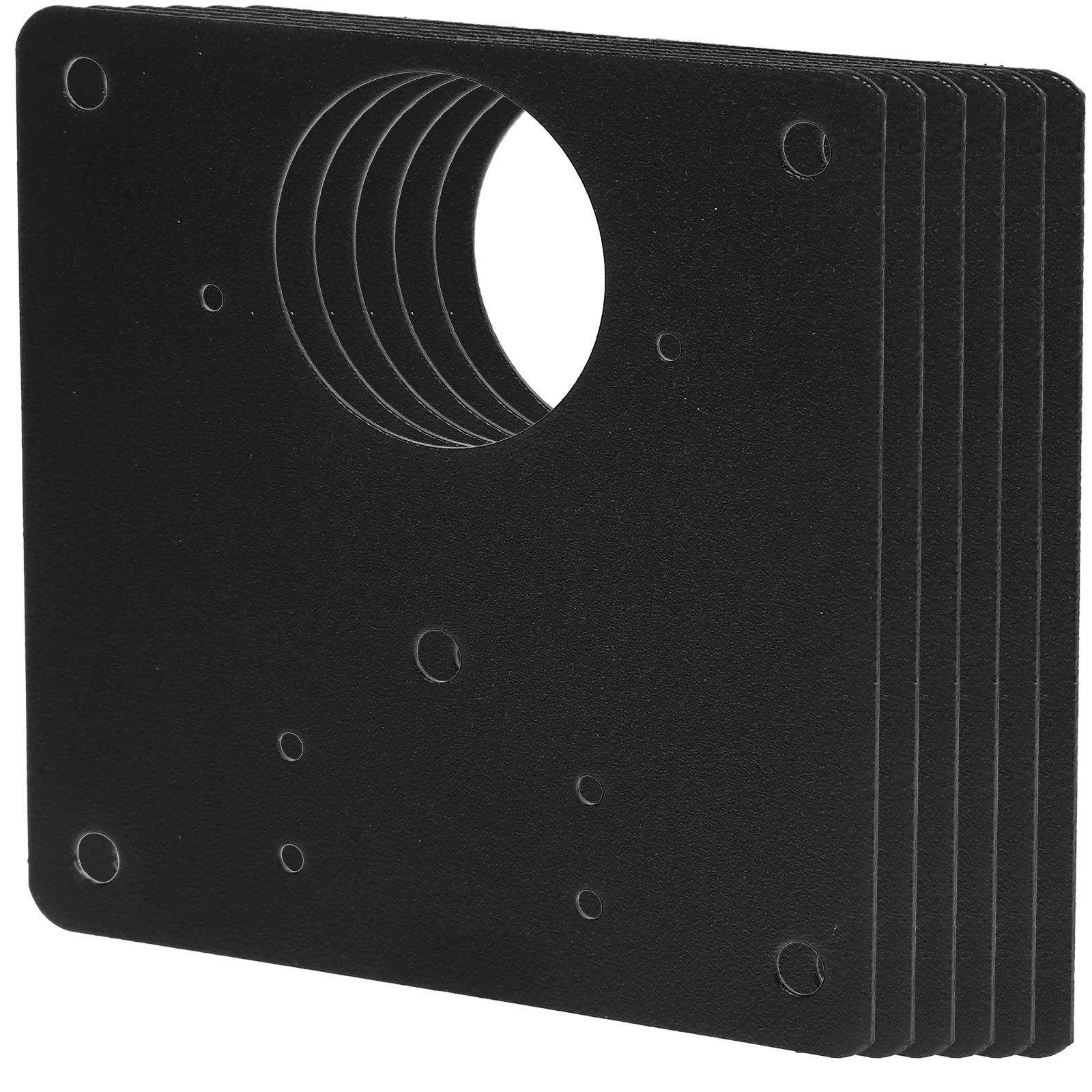 

6 Sets Cabinet Repair Board Door Plate Hinges Stainless Steel Fixing for Plates