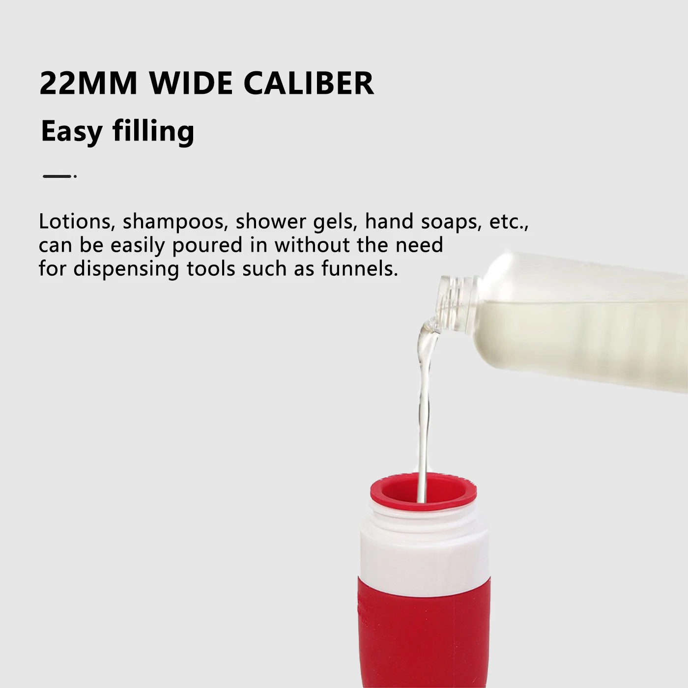 Leakproof 40ml Silicone Dispensing Bottles, Lipstick Shaped Refillable Squeeze Container for Shampoo, Lotion, Etc. (1 Pc)