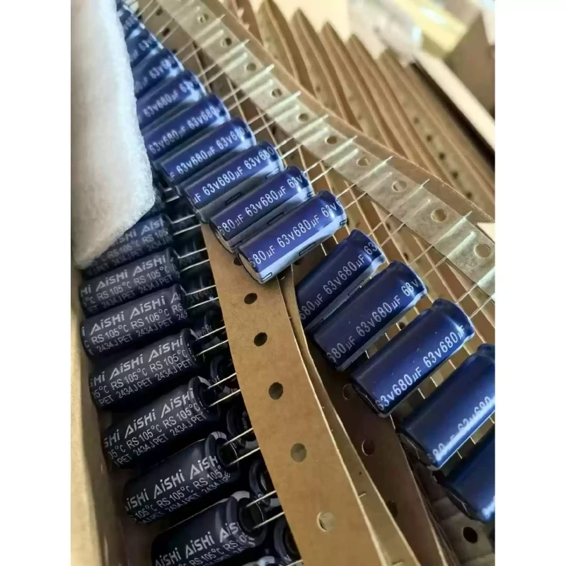 10pcs-Brand new original Aihua AISHI 63v680uf 12.5x30 high-quality electrolytic capacitor