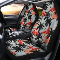 Pink Flamingo Print Universal Car Seat Covers Fit for Cars Trucks SUV or Van  Auto Seat Cover Protector 2 PCS