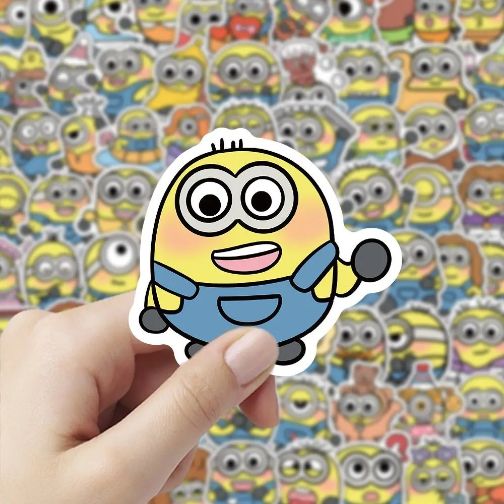 Minions movie anime cartoon cute 102pcs stickers kawaii DIY phone case mug notebook decoration decals peripherals wholesale - view 5