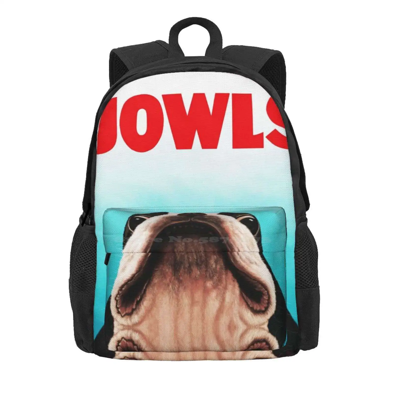 Jowls Boston Terrier Poster Hot Sale Schoolbag Backpack Fashion Bags Boston Terrier Jowls Kim Parkhurst Toadbriar Jaws Bulldog