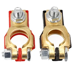 2Pcs 12V 24V Car Battery Terminal Wire Cable Clamp Quick Release Connector Car Caravan Boat Battery Terminal Auto Accessories