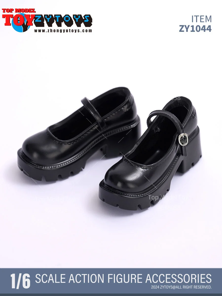ZYTOYS ZY1044 ZY1039 1/6 School Meisje Zwart Lederen Schoenen JK Uniform Vrouwelijke Schoenen Model Fit 12 ''Soldaat Action Figure body Doll