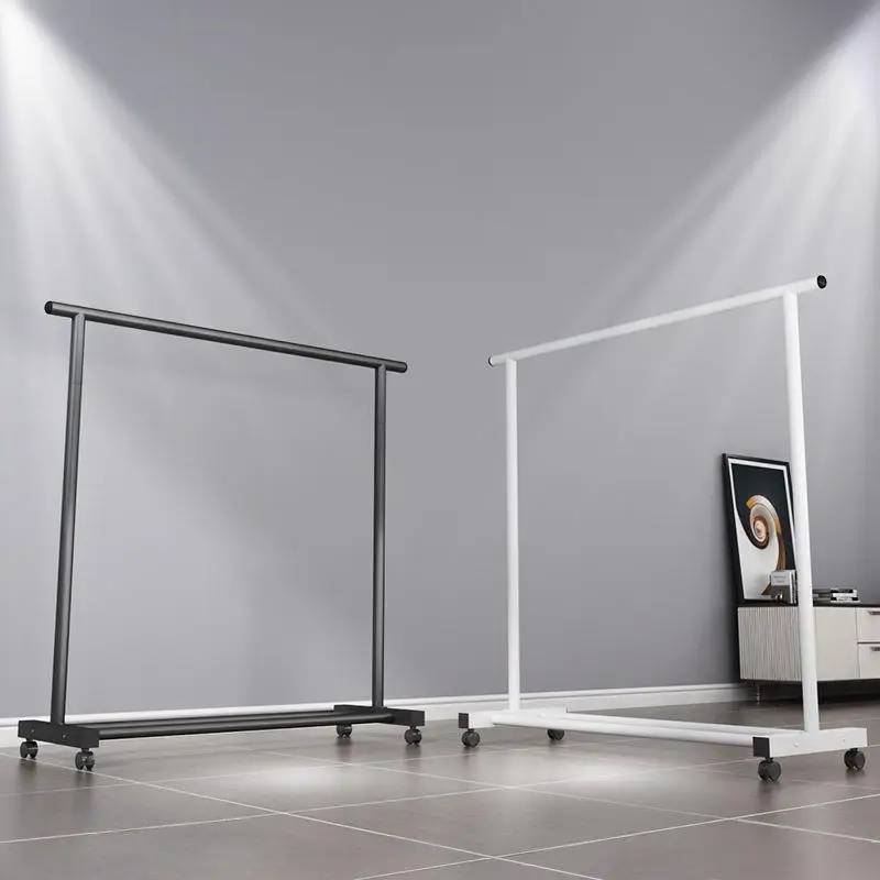 

Simple Floor-Mounted Clothes Drng Ra Indoor Bedroom Iron Material Student Dormi Clothesline Storage Organizer