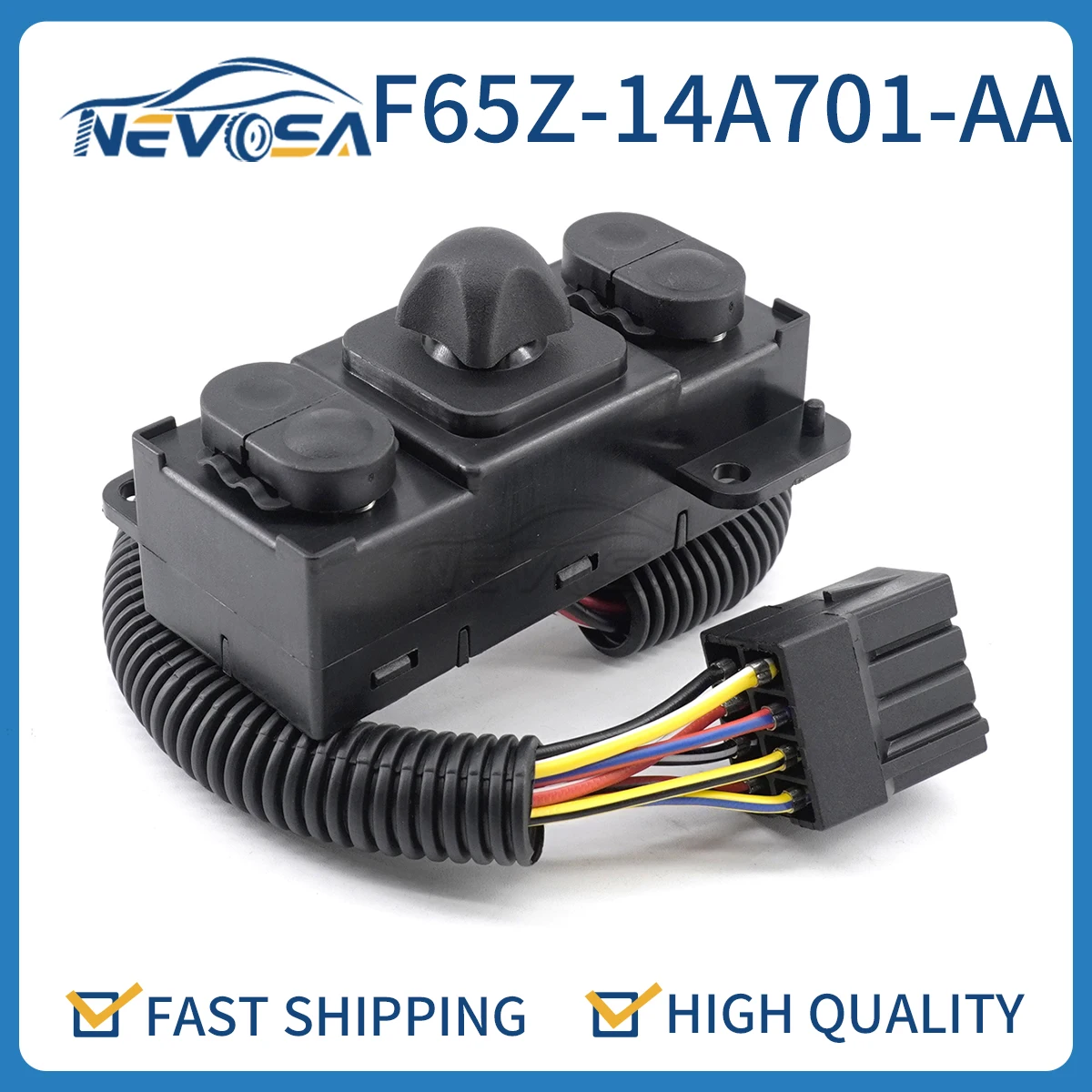 

Nevosa F65Z-14A701-AA For Ford F-150 F-250 F-350 Expedition Excursion Explorer Power Seat Adjustment Control Switch F65Z14A701AA