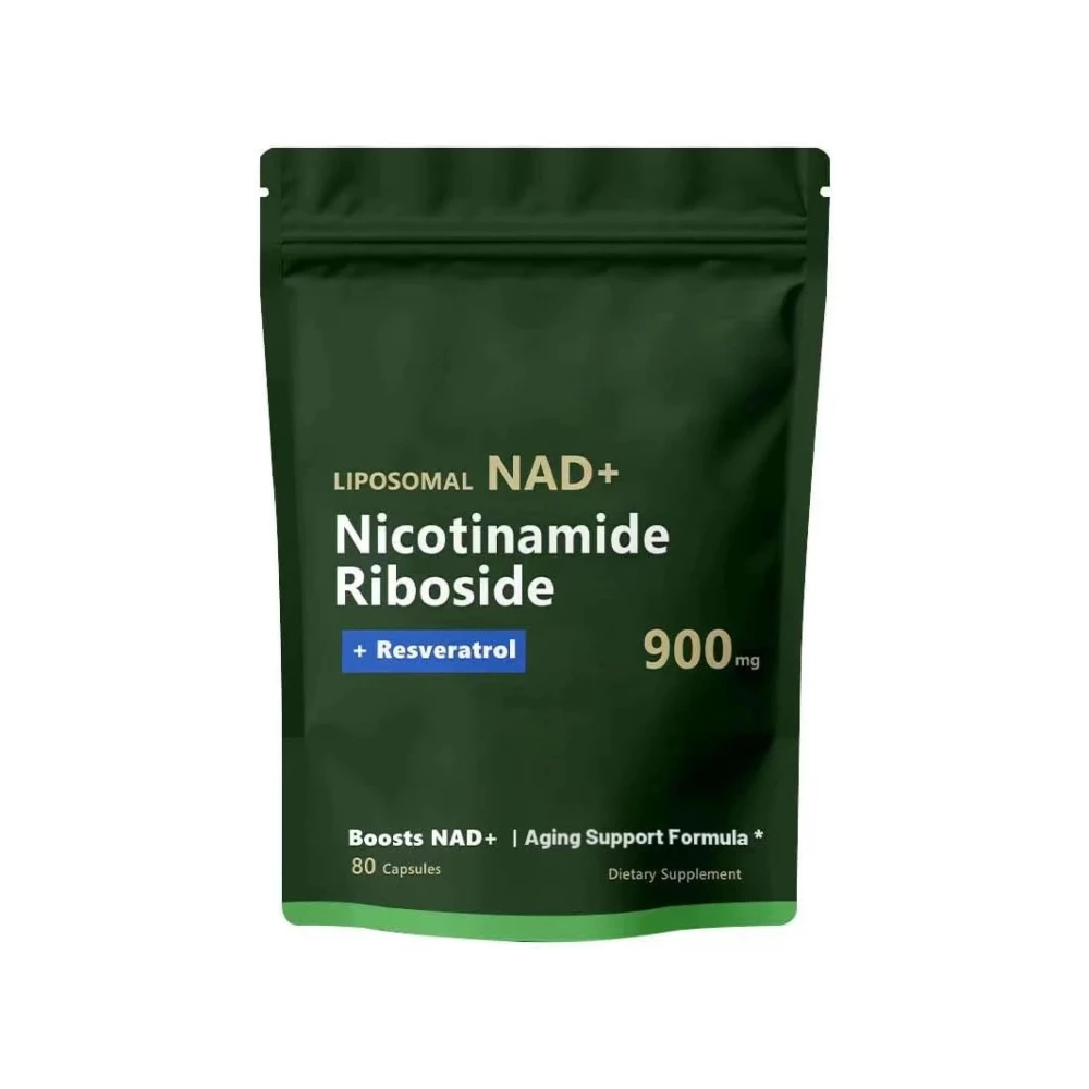 NAD+ Supplements Liposomal Nicotinamide Riboside Resveratrol, Quercetin  NAD Nicotinamide Riboside 900 mg Resveratrol Supplement