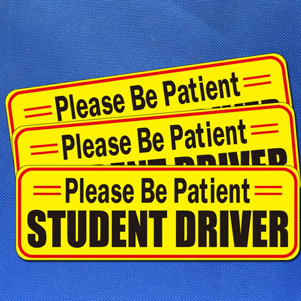 

Набор из 3 магнитных светоотражающих наклеек для автомобиля, яркие светоотражающие стикеры для начинающих водителей, многоразовые знаки безопасности, магниты для транспортных средств