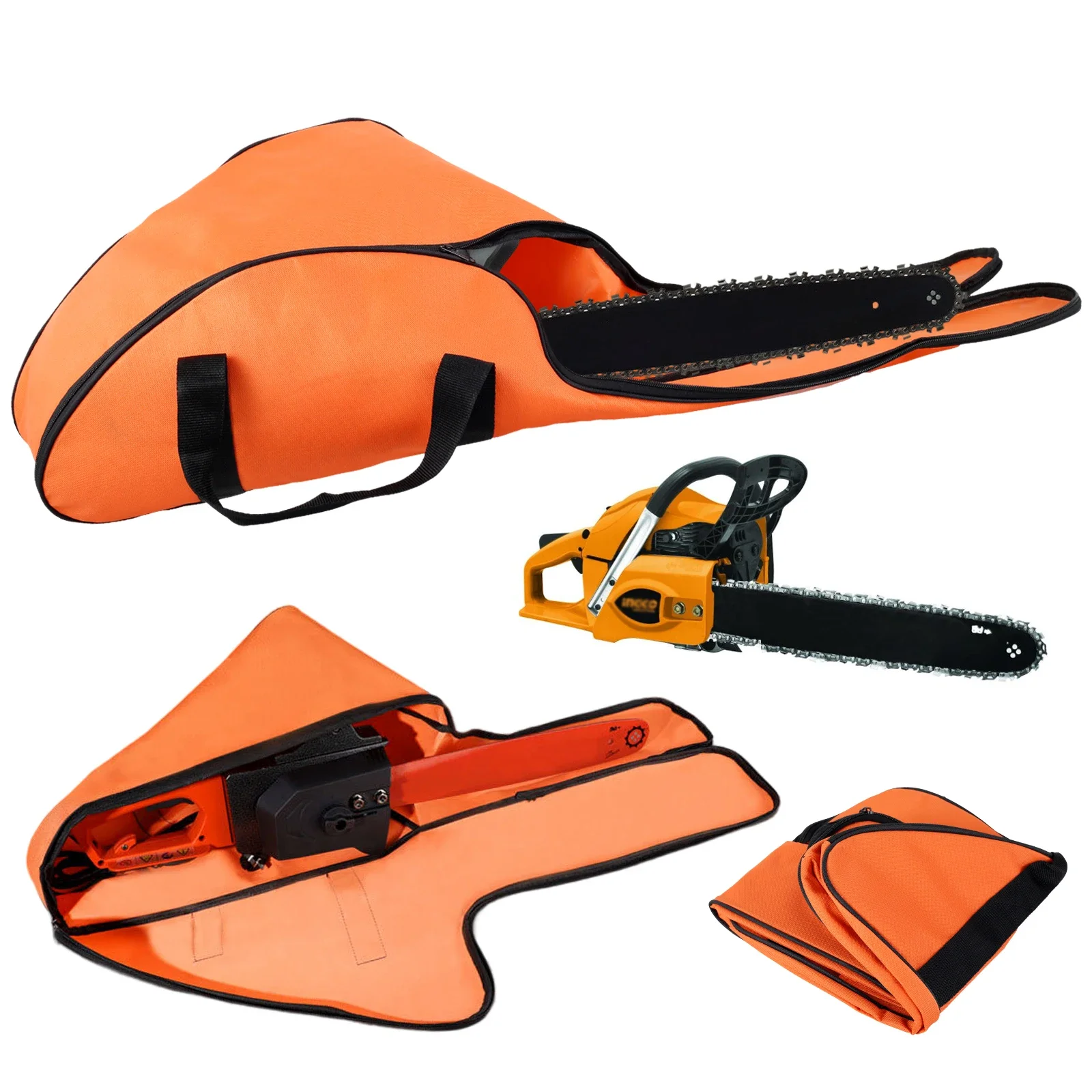 Bolsa de transporte para motosierra, estuche de protección portátil, soporte impermeable, compatible con Stihl Husqvarna, 12 '', 14'', 16''