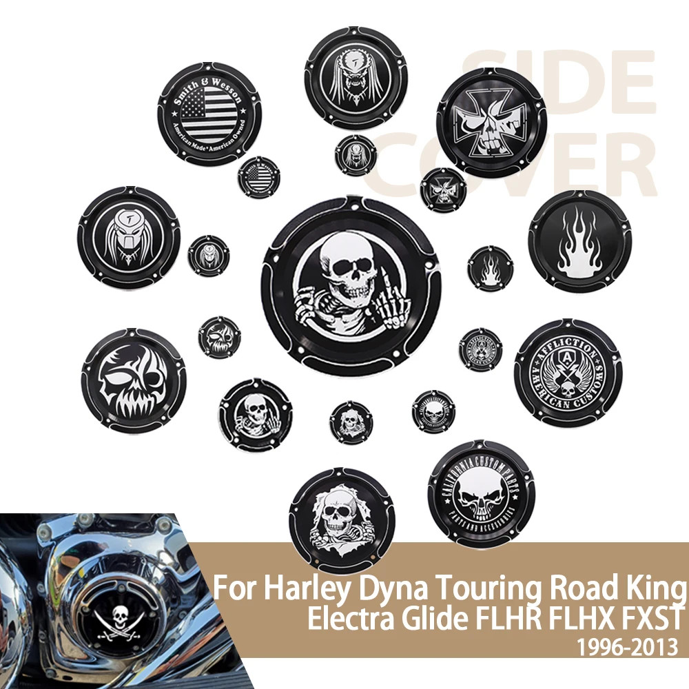 

Motorcycle Accessories Derby Timer Clutch Timing Covers For Harley Touring Electra Glide FXST Softail Dyna Low Rider Street Bob