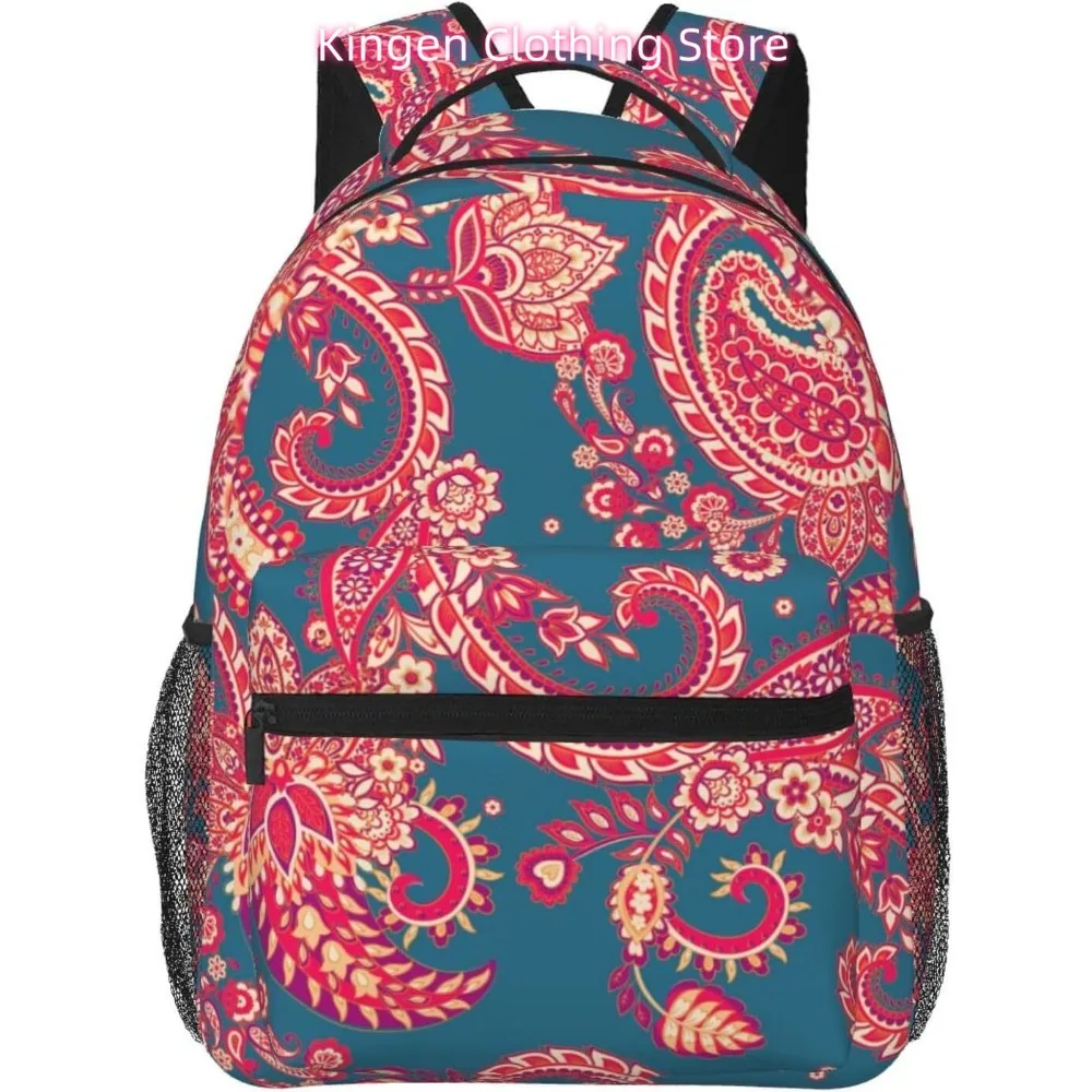 

Забавный милый легкий рюкзак для ноутбука с узором пейсли, легкий многоцелевой дорожный повседневный рюкзак унисекс, студенческие рюкзаки для мужчин