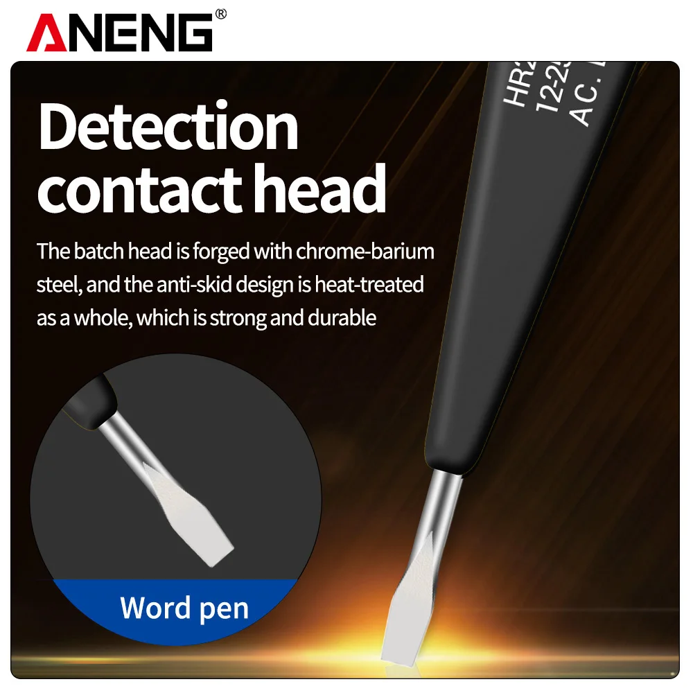 ANENG VD500 Portable Non-Contact AC Detector Test NCV Sensitivity Pen Style Electric Indicator Inductive Continuity Detector Pen